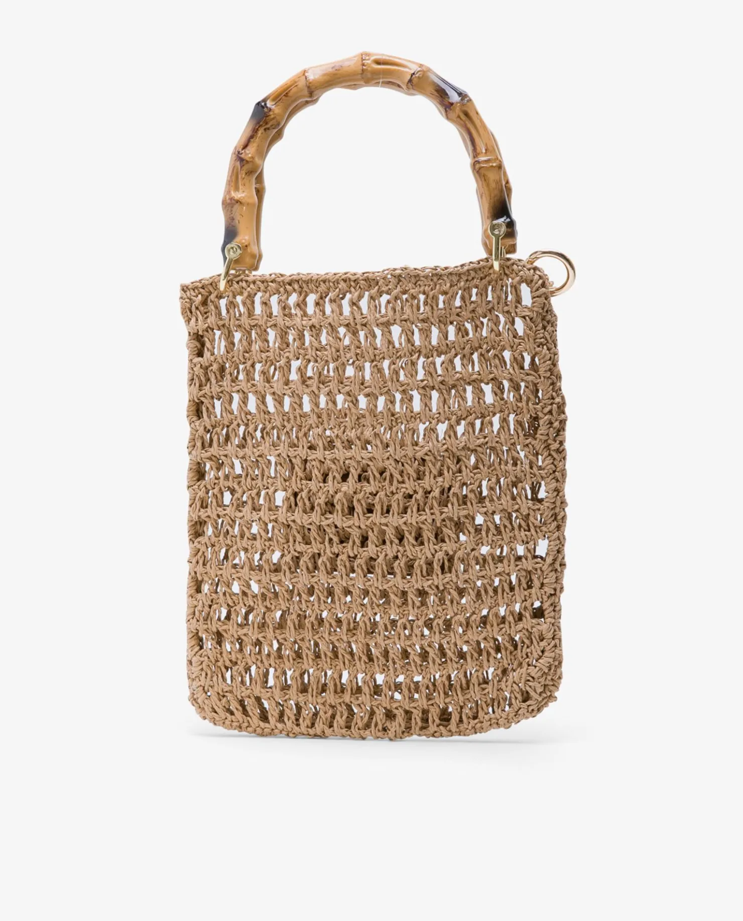 Clearance Cuplé Bandolera Bambu Rafia Marron
