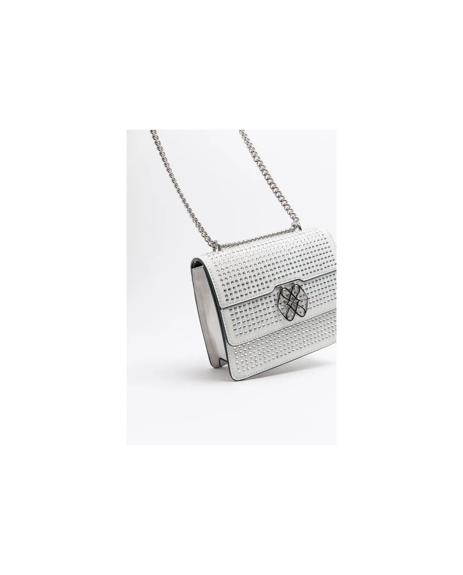 Clearance Cuplé Bandolera Strass Cristales Plata