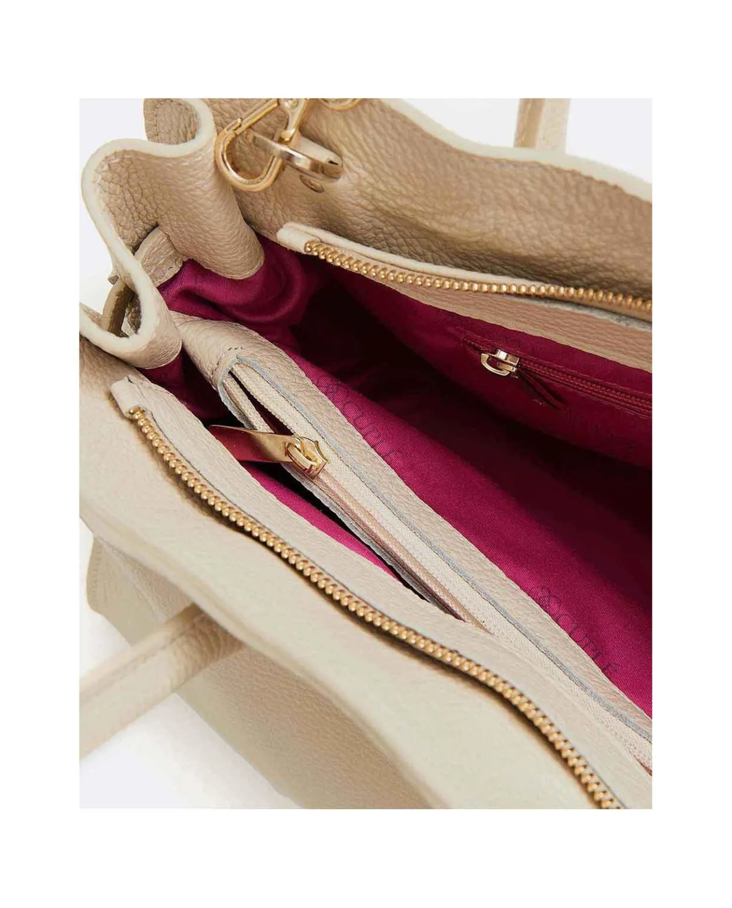 Online Cuplé Bolso Berta Napa Bugui Beig
