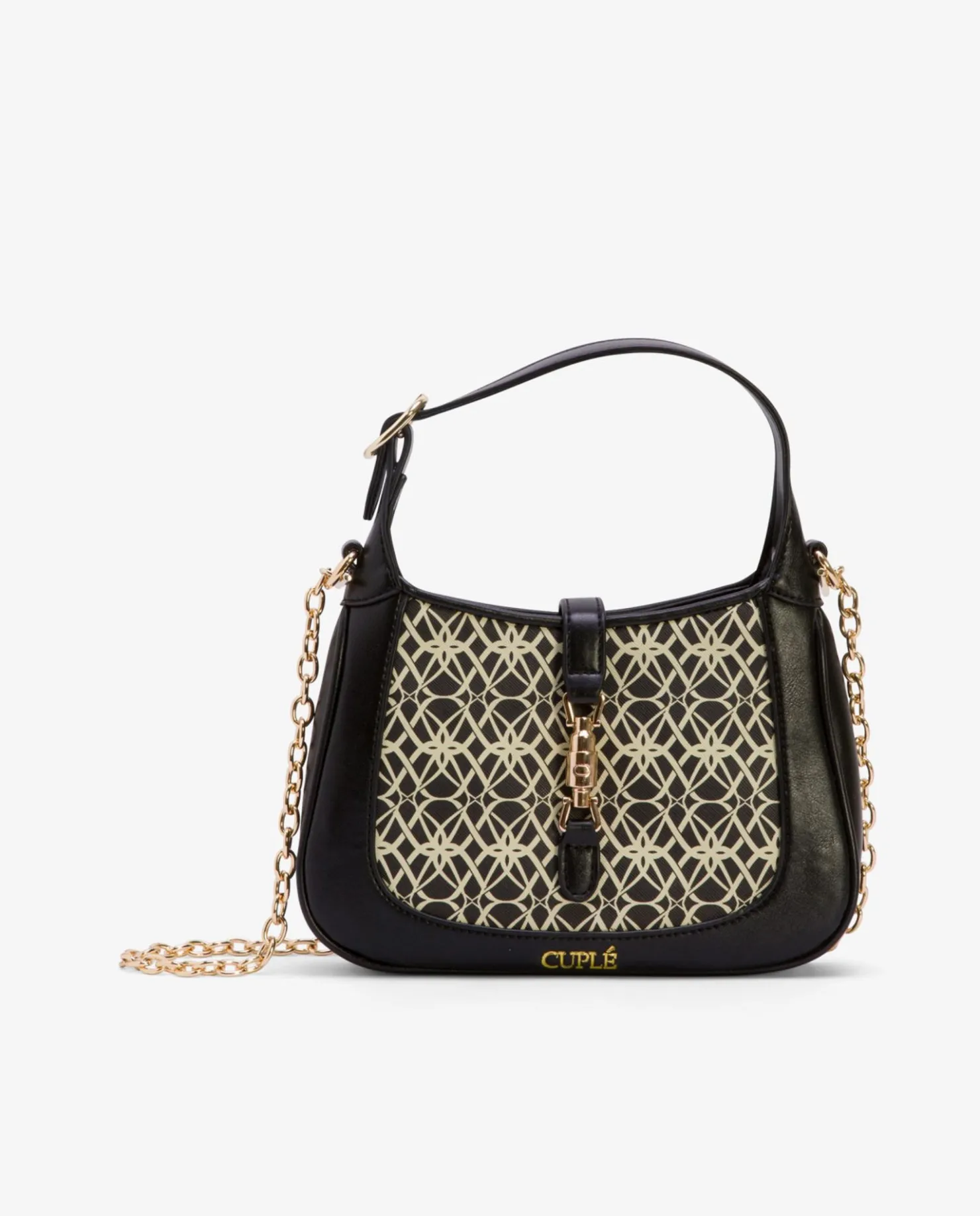Clearance Cuplé Bolso Hombro Tecnopiel Monogram