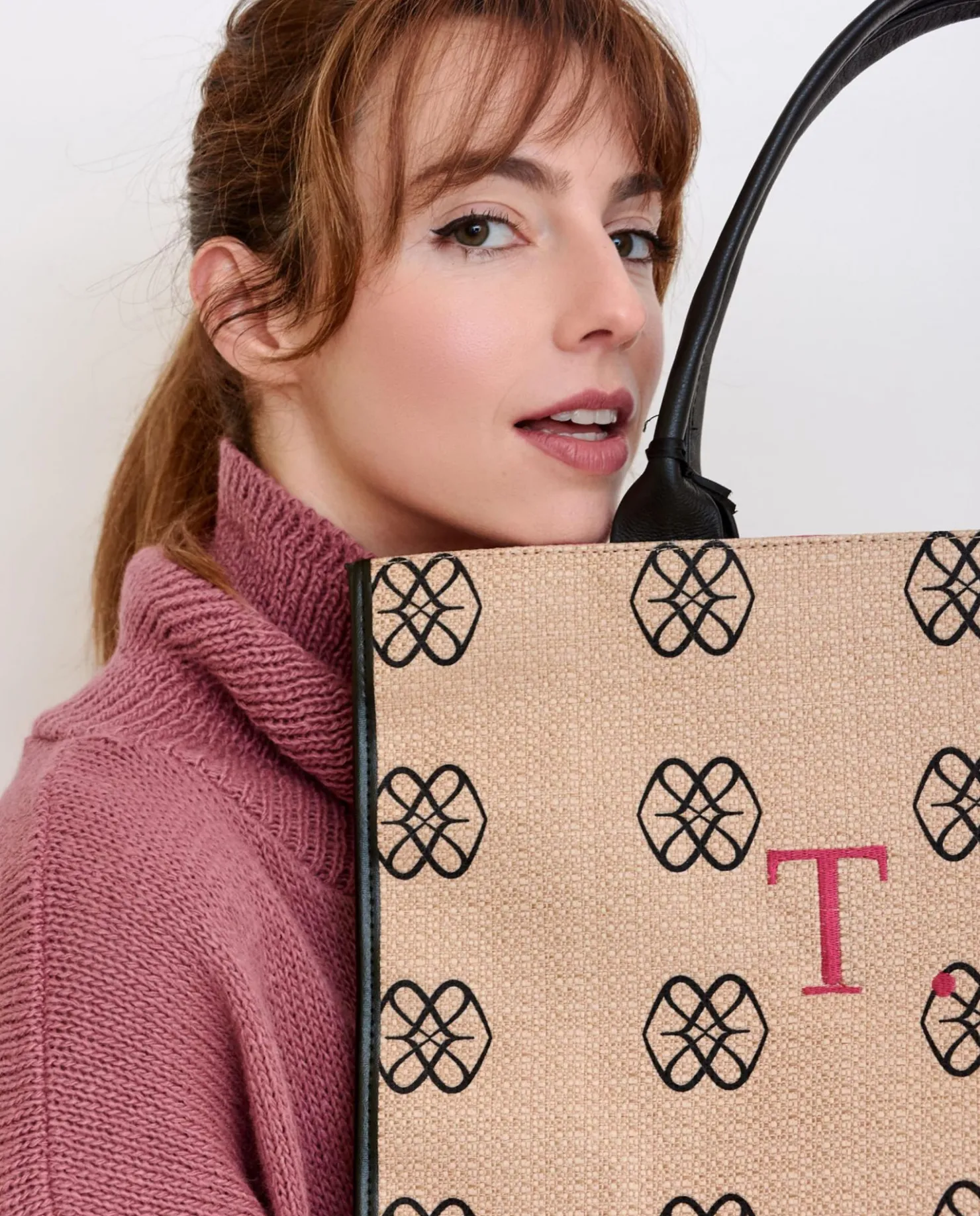 Sale Cuplé Bolso Shopper Personalizado Logos Rectos Tejido Es