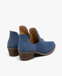 Hot Cuplé Botin Abertura Serraje Marino
