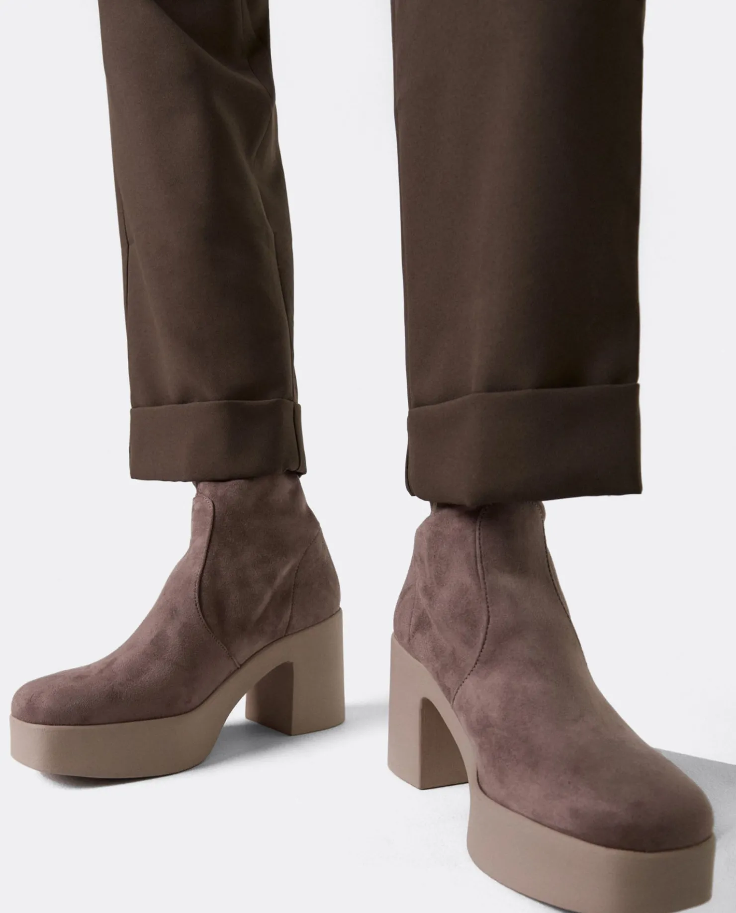 Online Cuplé Botin Plataforma Ultrasuede Strech Vison