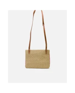 Cuplé Cartera Mano Rafia Beig